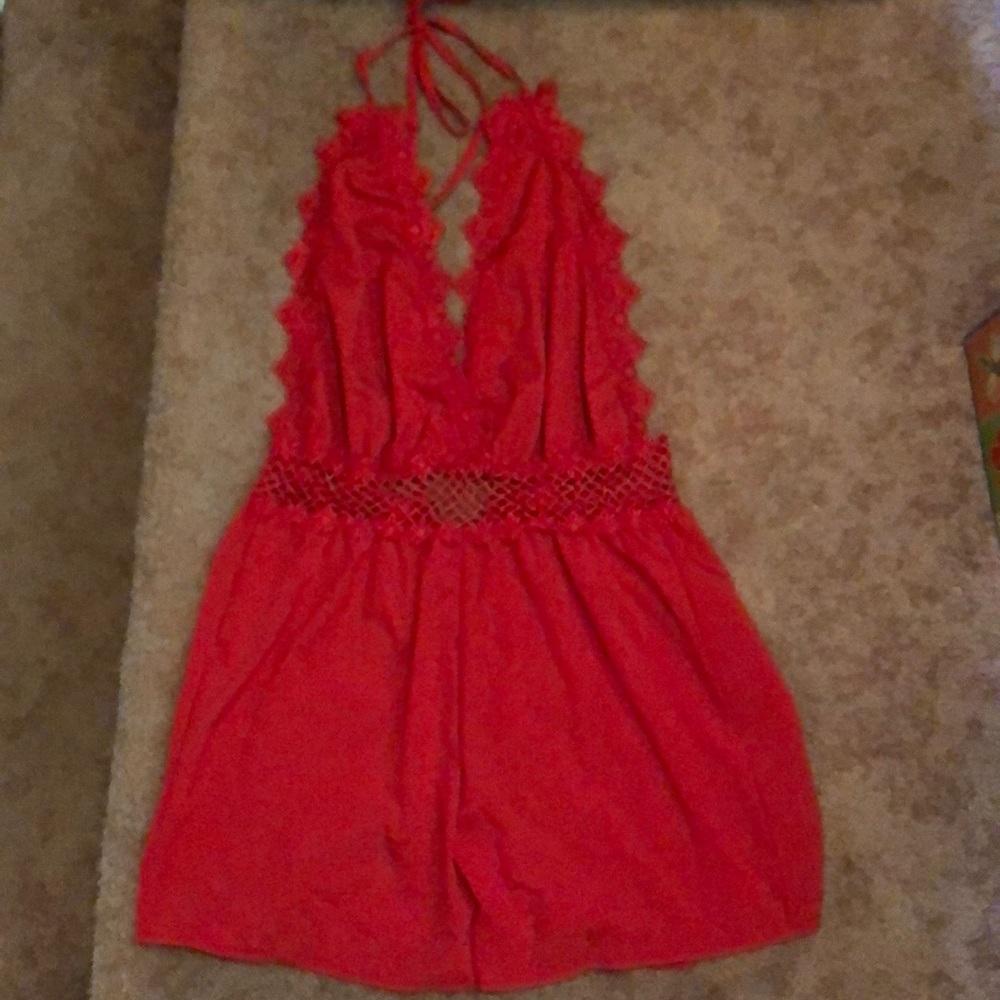 Red romper
